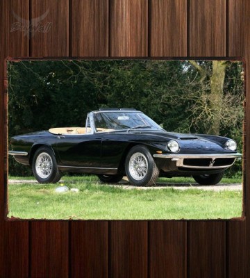 Металлическая табличка Maserati Mistral Spyder